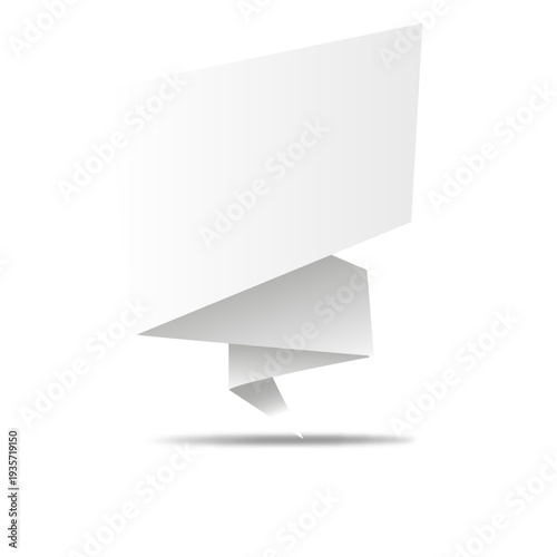 Paper made square banner