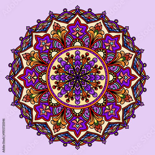 Ornate Circular Mandala Multicoloured Designs , Vintage decorative elements. Oriental pattern, vector illustration. Islam, Arabic, Indian, Moroccan, Spain, Turkish, Pakistan, Chinese, mystic, ottoman 