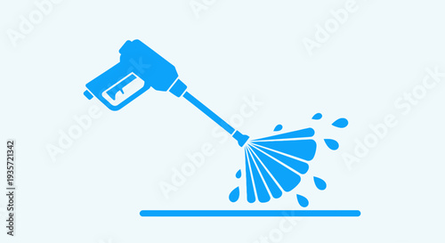 Pressure Washer Spraying Water