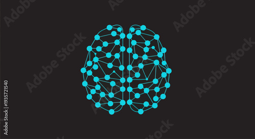 Abstract Neural Network Brain Illustration