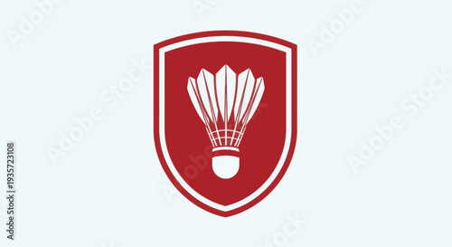 Badminton Shuttlecock Emblem