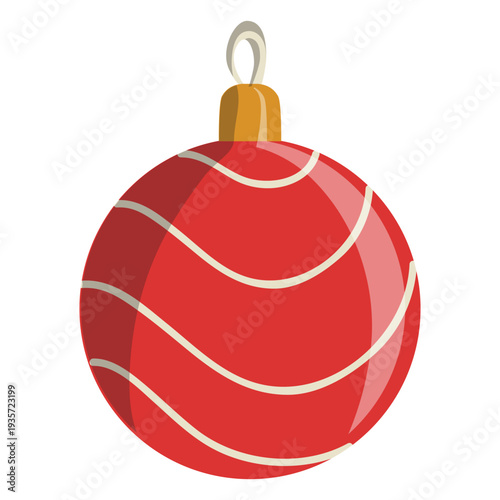 Christmas ball cartoon icon 106