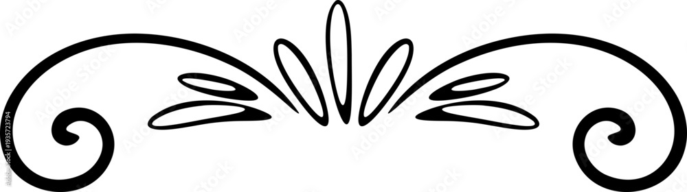 Obraz premium Vector decorative border design element