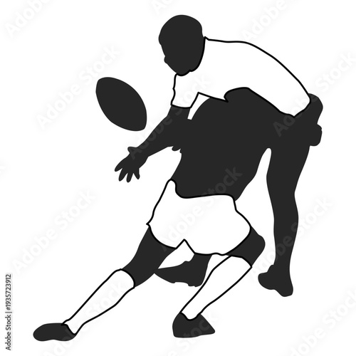 American football player tackling 1