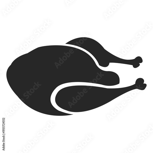 Turkey kebab silhouette