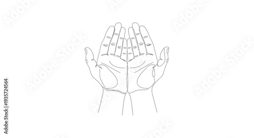 Hands with palms facing upwards gesture.