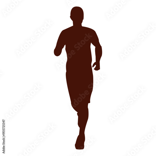 Jogging man running