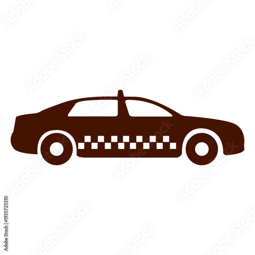 Taxi car transport icon
