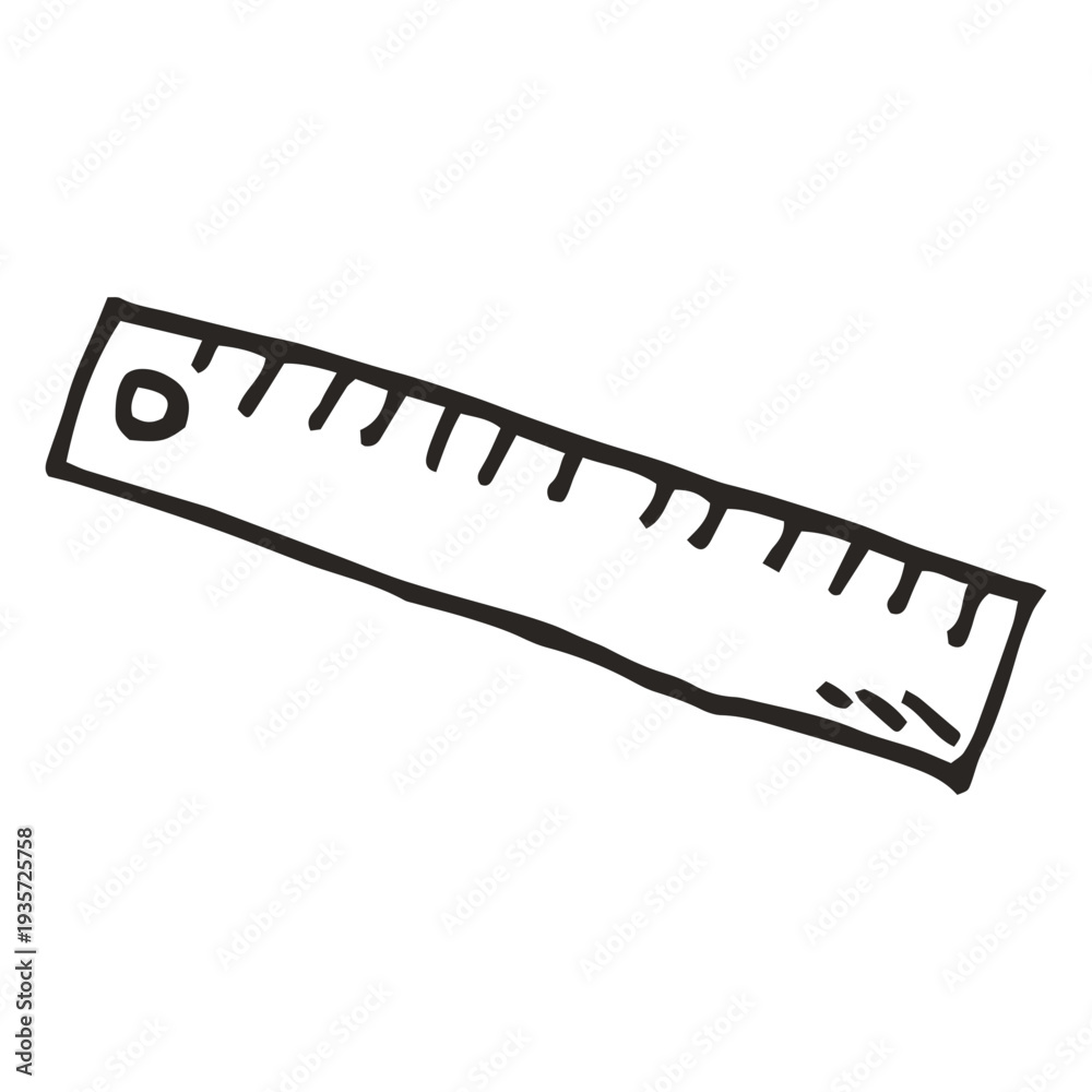 Fototapeta premium Ruler geometry school