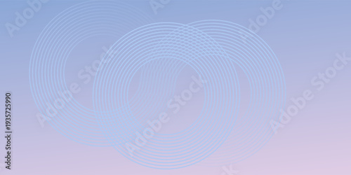Abstract circle lines on light blue background. Geometric stripe line art design for poster, brochure, cover, website, header, web banner, presentation.