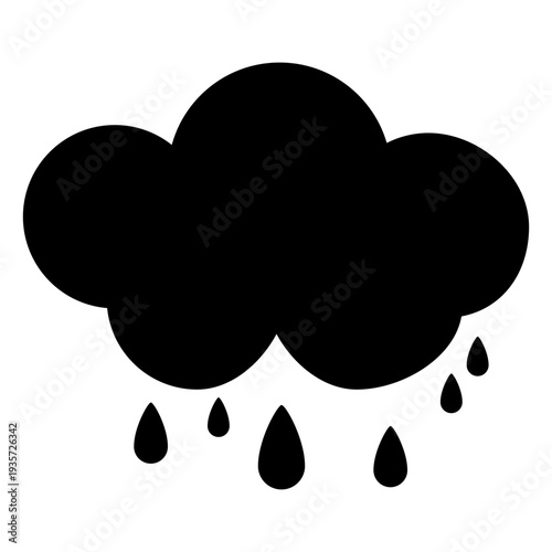 Cloudy rain icon