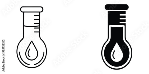 Blood Test Icon Vector Illustration Logo Template Pack