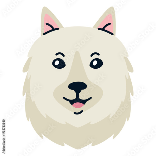 American eskimo illustration
