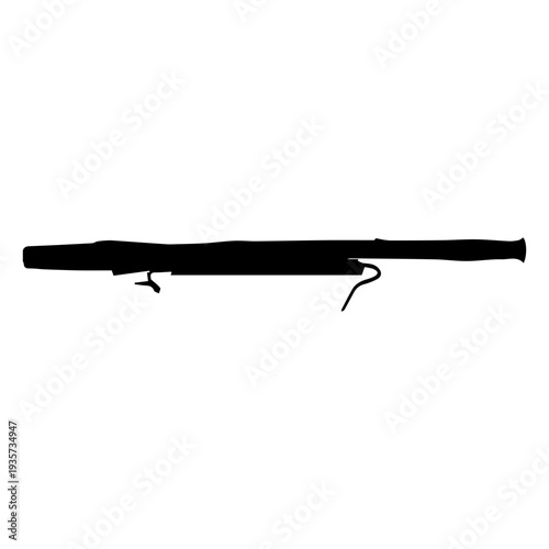Bassoon fagott musical instrument silhouette