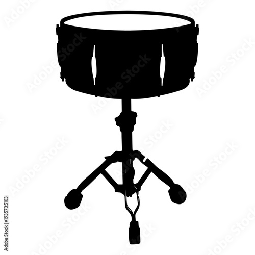 Snare drum musical instrument silhouette