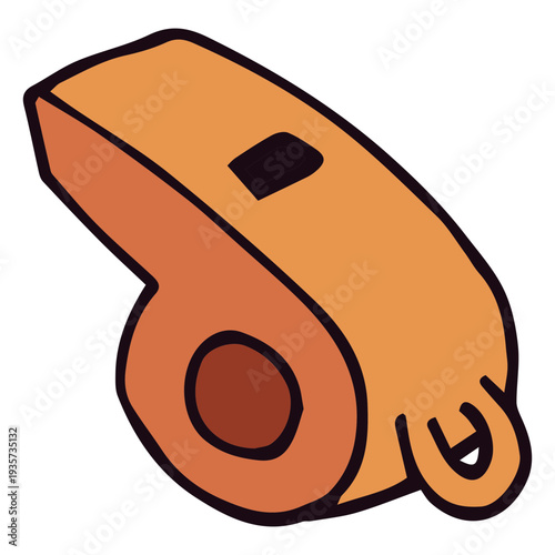 Basketball referee whistle cartoon