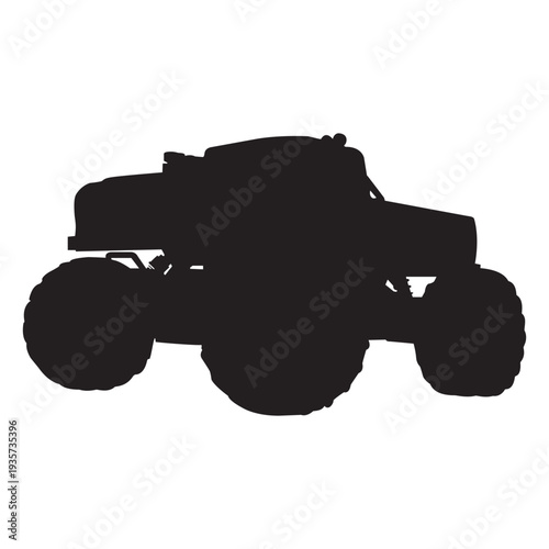 Monster truck bigfoot silhouette