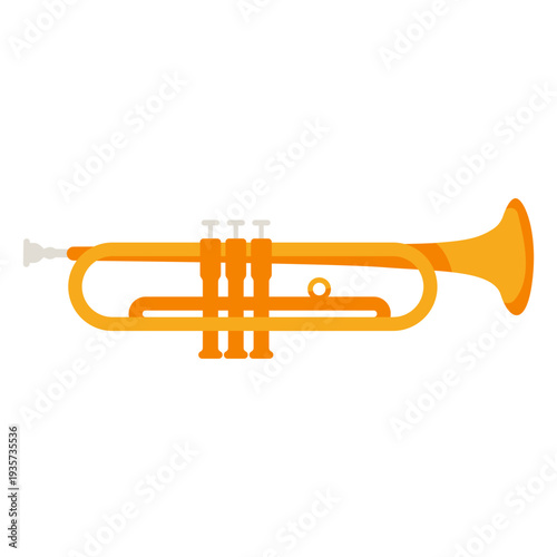 Trumpet musical instrument icon