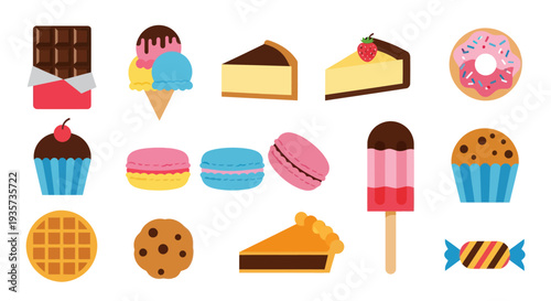 Assortment of colorful sweet treats