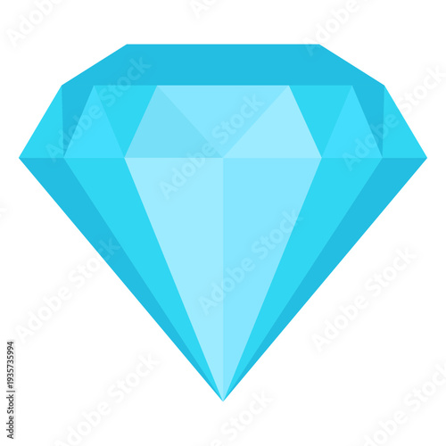 Diamond stone flat icon