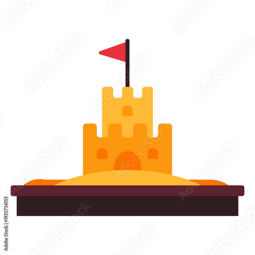 Sand castle icon