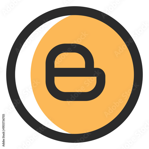 Blogger colored stroke icon