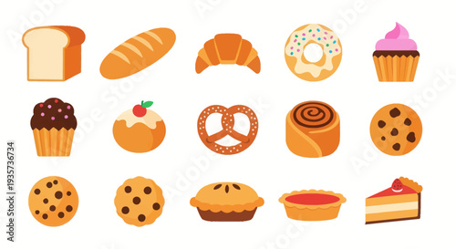 Bakery products bread pastries and desserts