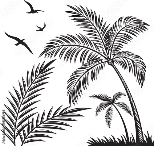 palm tree silhouette