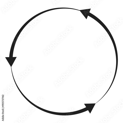 Three arrows circle