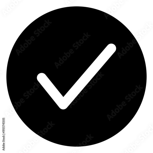 Check mark flat icon