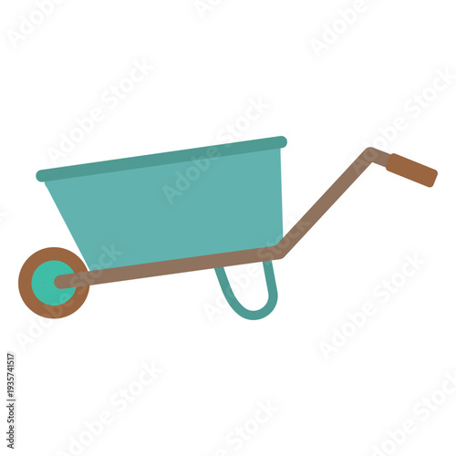Simple wheelbarrow icon
