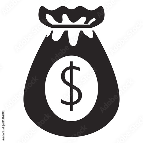Bag dollar silhouette