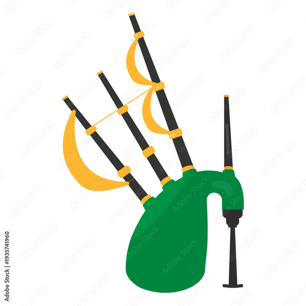 Photography Bagpipes pipe flat