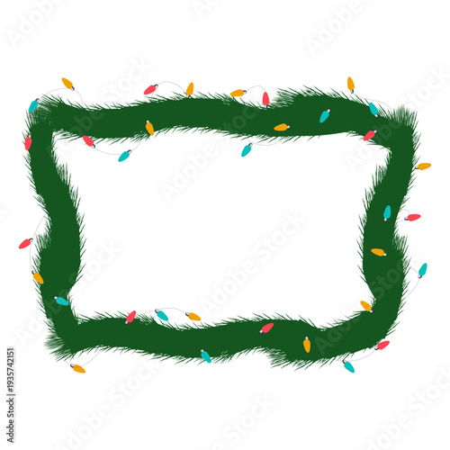 Garland bulb christmas xmas illustration