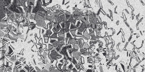 Organic abstract grayscale texture with intricate interconnected lines and a grainy surface, resembling cellular structures or abstract biological forms for scientific or artistic backgrounds