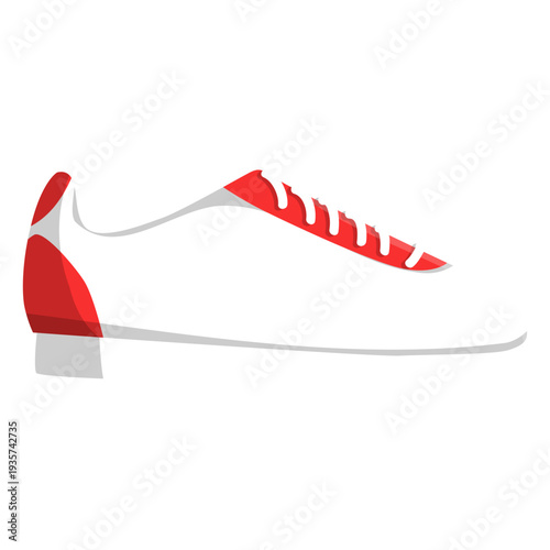 Jogging shoe lace trainers sneaker illustration