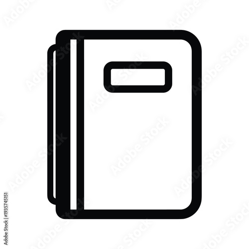 A stack of three closed notebooks or binders with a clean and minimalist design.