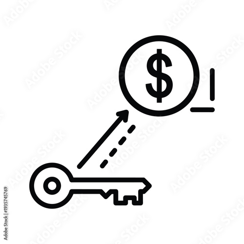 Unlocking financial opportunities with a key symbolizing access to wealth and prosperity