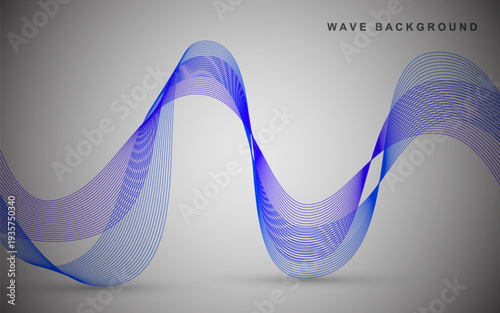 Abstract wave elements for design. Digital frequency track equalizer. Stylish line art background.
