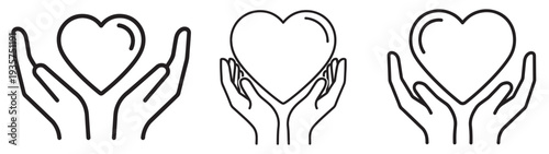 Hands Holding Heart Icon