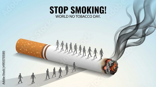 Stop smoking world no tobacco day campaign image