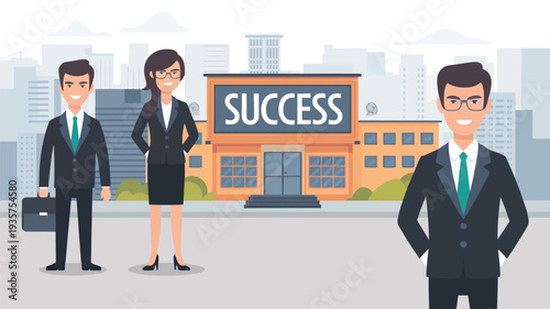 business man and woman