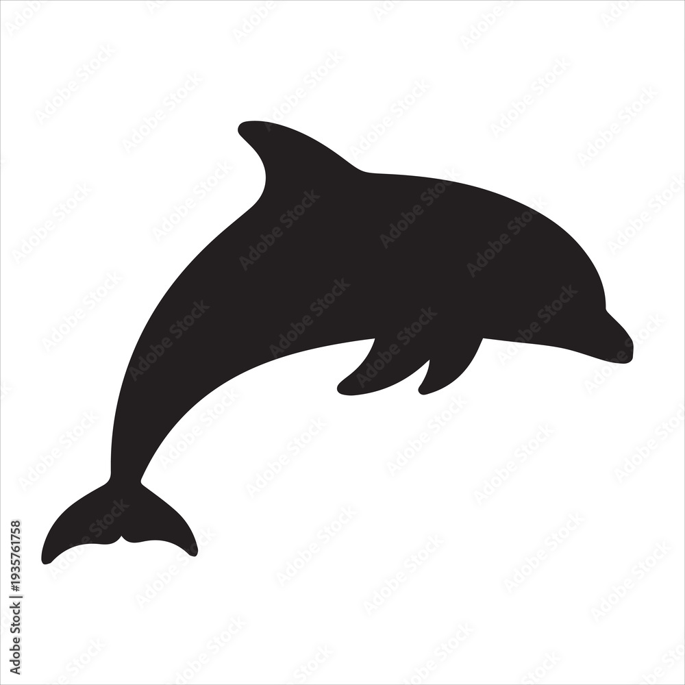 Fototapeta premium dolphin isolated on white background