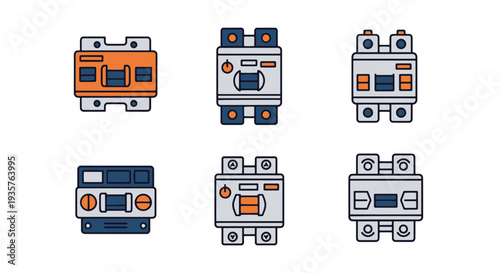Load Breaker Line minimal graphic color vector