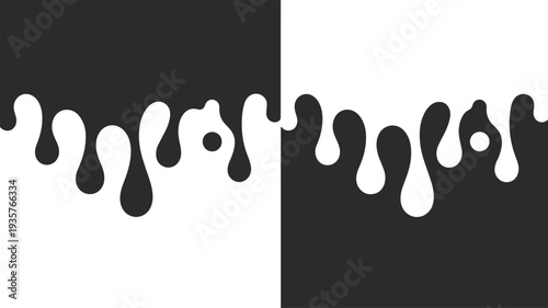 Line Transition Pattern Background – Abstract Rounded Lines, Halftone Texture & Modern Black-and-White Wallpaper Vector