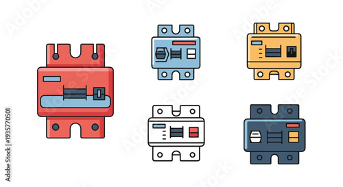 Load Breaker Line creative smooth color vector
