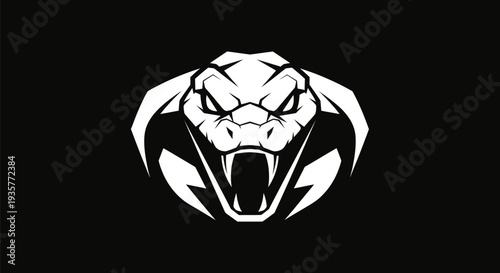 Graphic cobra head illustration
