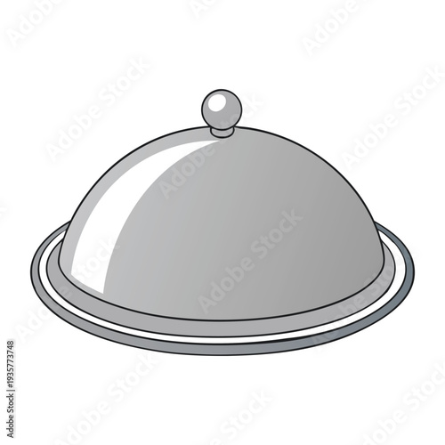 A polished silver platter gleams elegantly, perfect for serving appetizers or desserts, adding a touch of sophistication and charm to any table setting.
