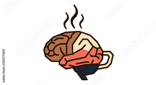 Brain in Coffee Mug.