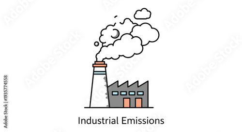 Climate change Line art vector clean abstract illustration